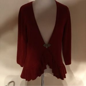 Christina petite, sweater wrap, RED